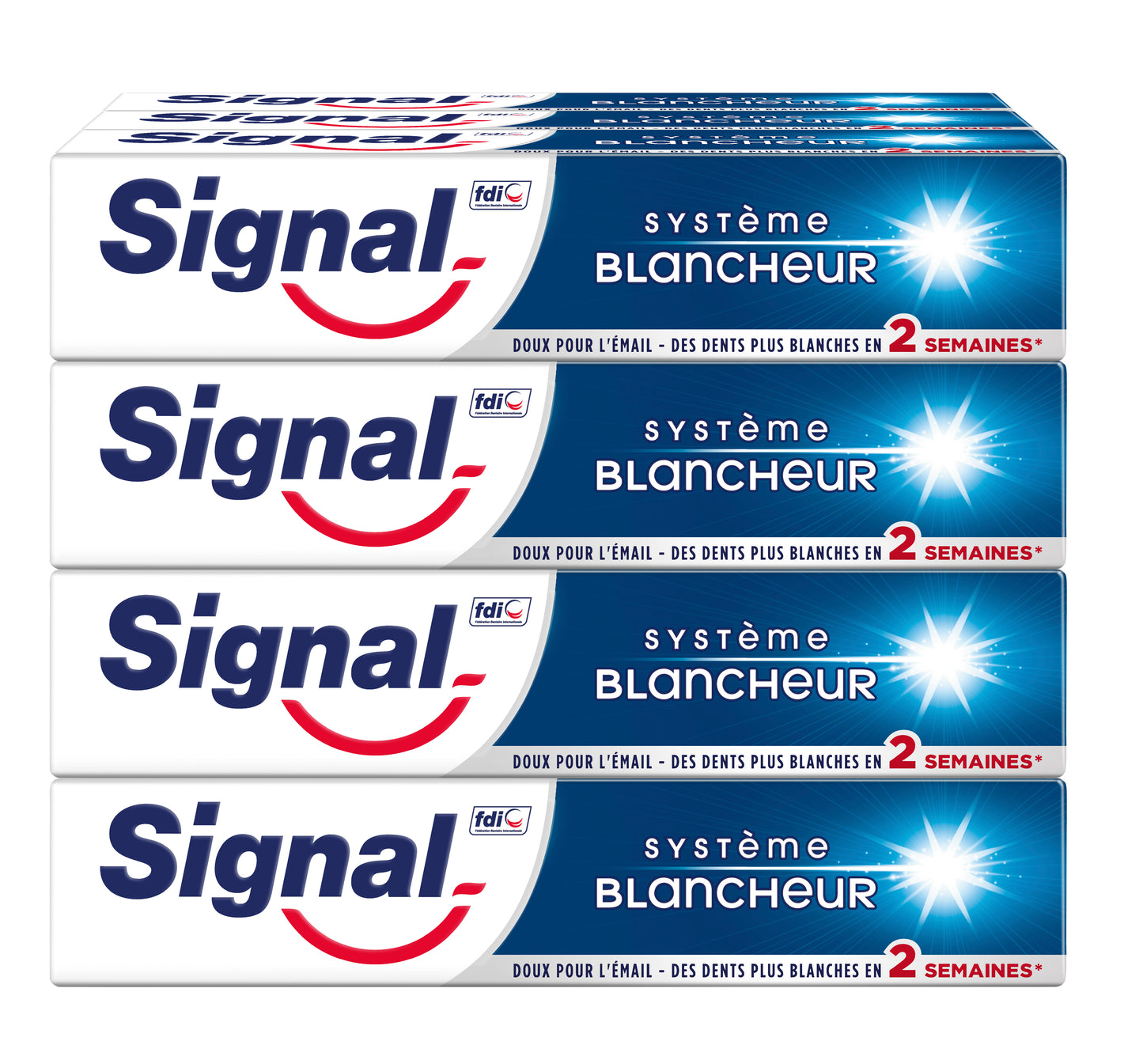 Signal - White System - Tandpasta - Wittere tanden in 2 weken - 75 ml - 12 stuks - Voordeelverpakking
