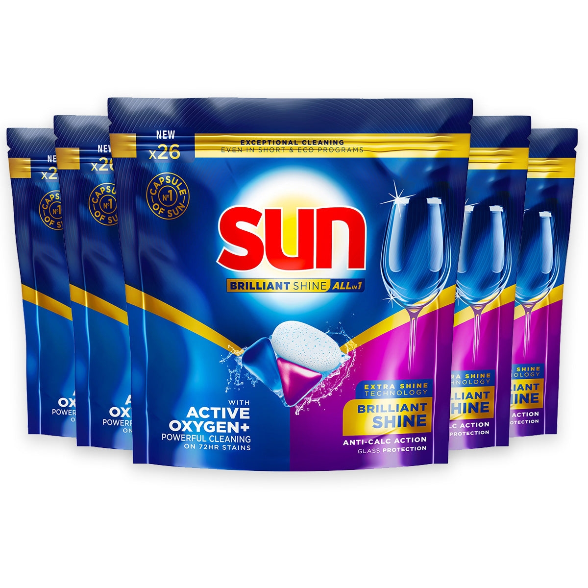 SUN Vaatwascapsules - Briljant Shine Regular