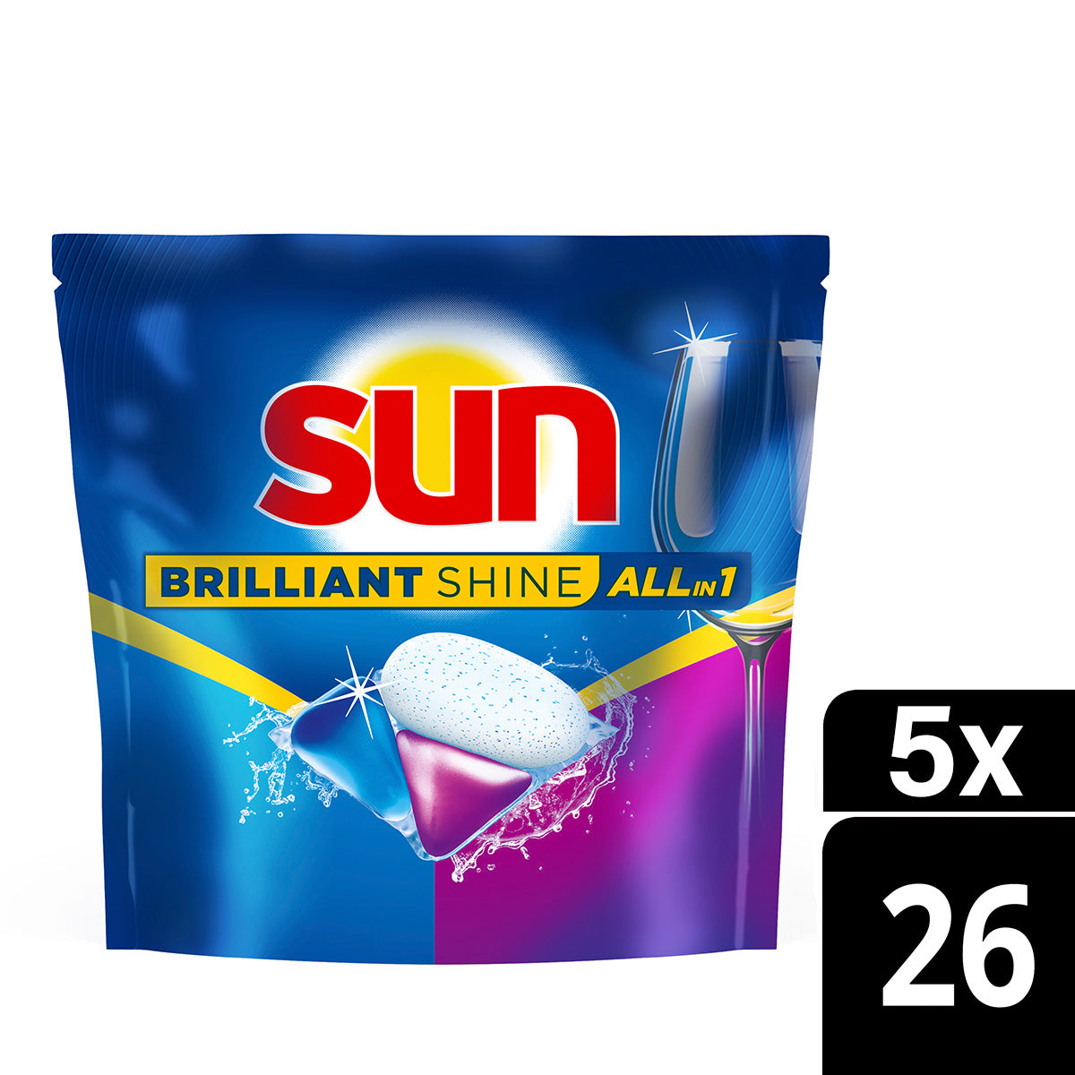 SUN Vaatwascapsules - Briljant Shine Regular