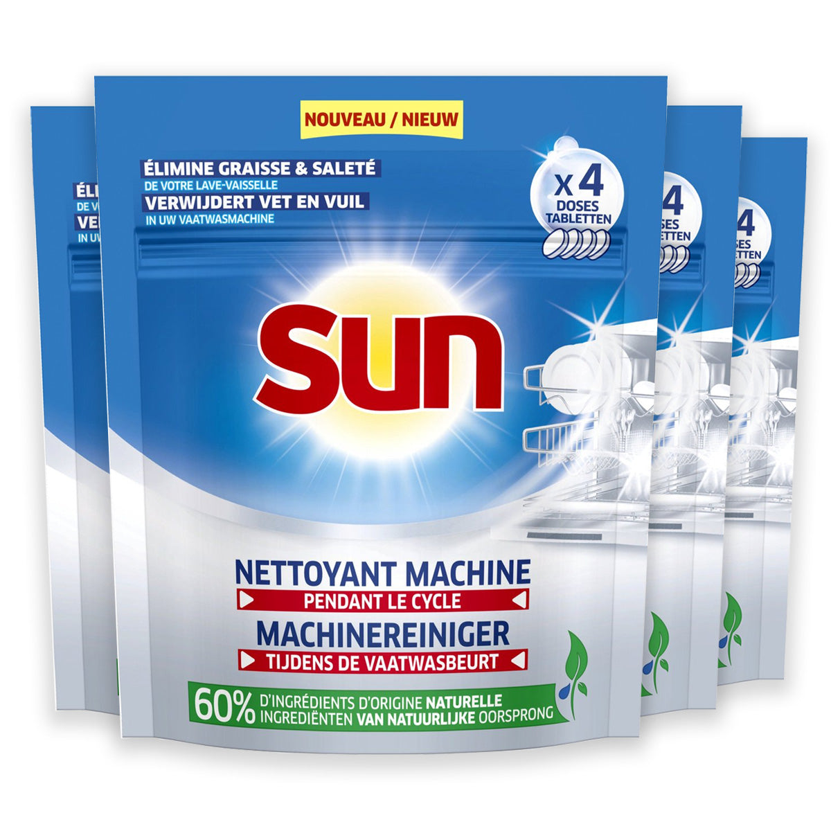 SUN Machinereiniger voor Vaatwasser - 20 x 4 wasbeurten