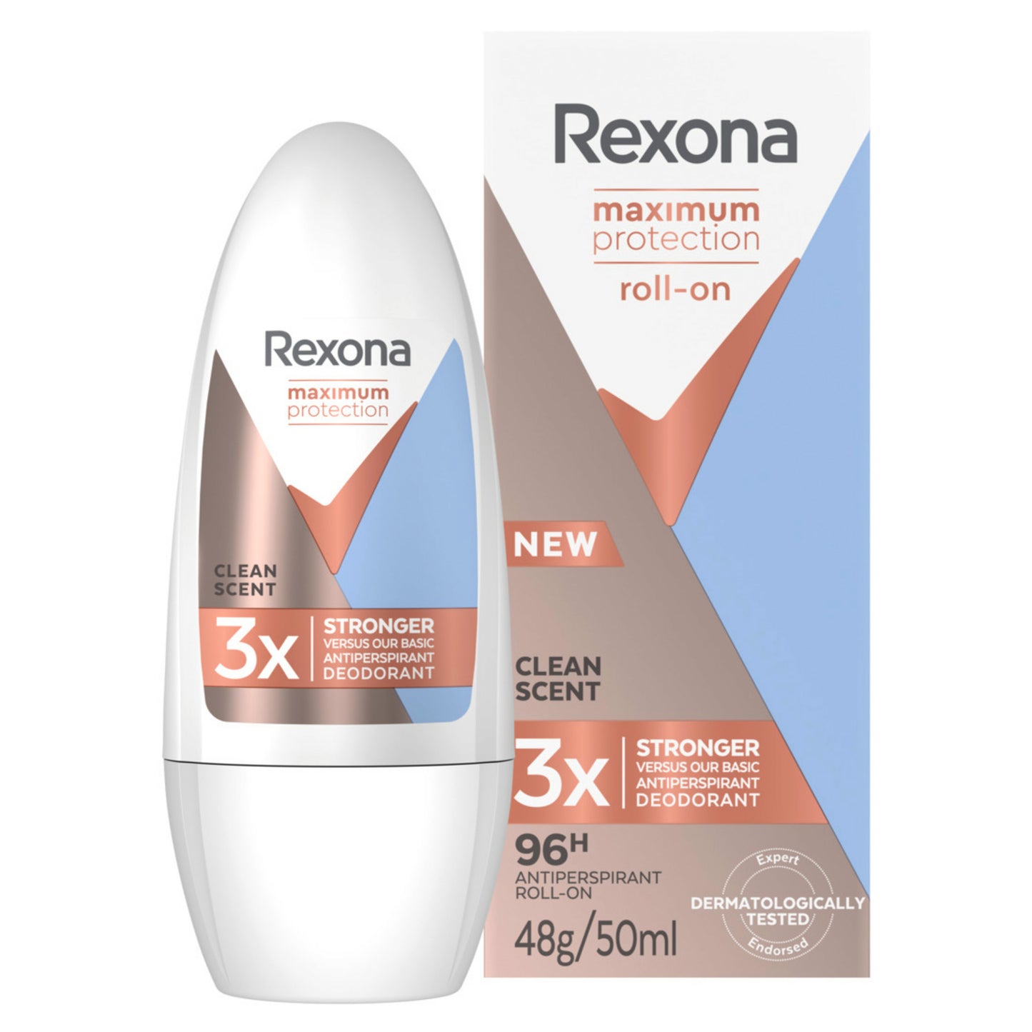 REXONA Deodorant Roller Vrouw - Clean Scent - 6 x 45 ml