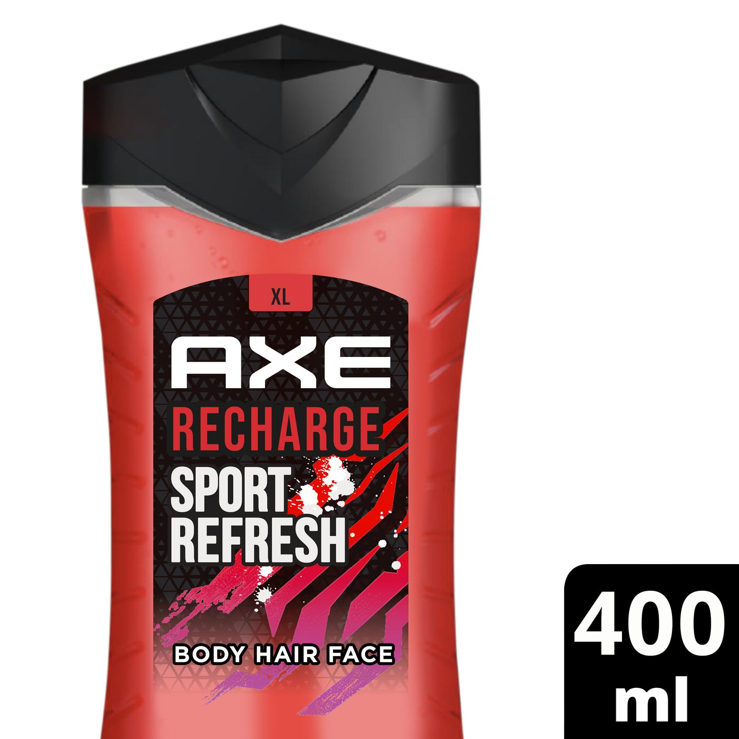Axe - 3-in-1 Douchegel, Facewash & Shampoo Mannen - Recharge Sport Refresh – 12 uur Lange Onweerstaanbare Frisse Geur van Artic Mint en Cool Spice - Voordeelverpakking 6 x 400 ml