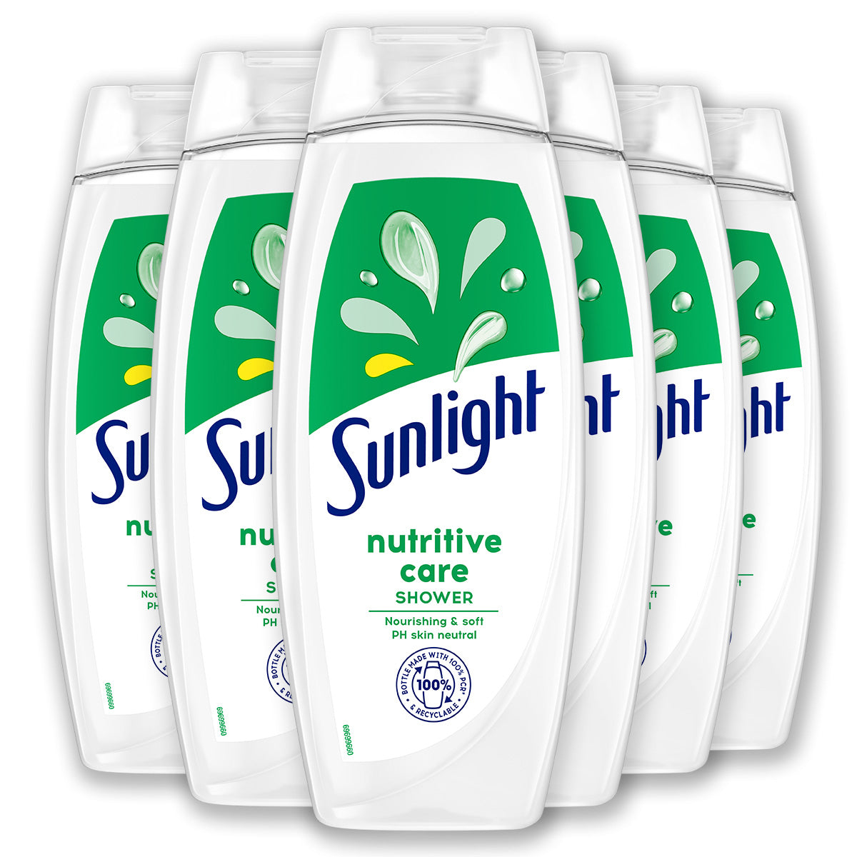 Sunlight - Zeep - Voedende & Zachte Douchegel - Nutritive Care - Dermatologisch getest - met pH Neutrale formule - Voordeelverpakking 6 x 450 ml