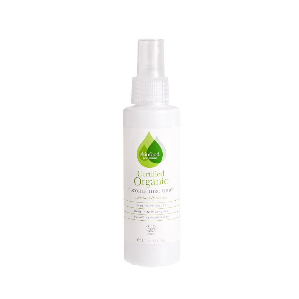SKINFOOD NZ Skincare Coconut Organic Mist Toner - Voor Alle Huidtypes - Vegan & Dierproefvrij