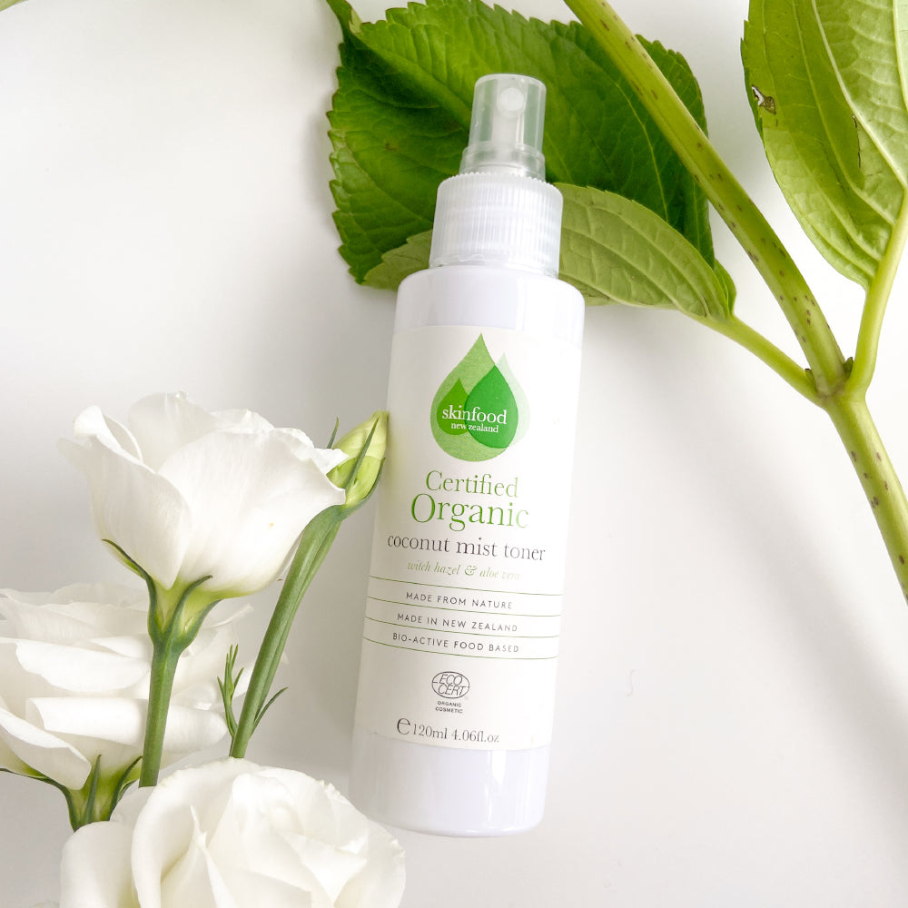 SKINFOOD NZ Skincare Coconut Organic Mist Toner - Voor Alle Huidtypes - Vegan & Dierproefvrij