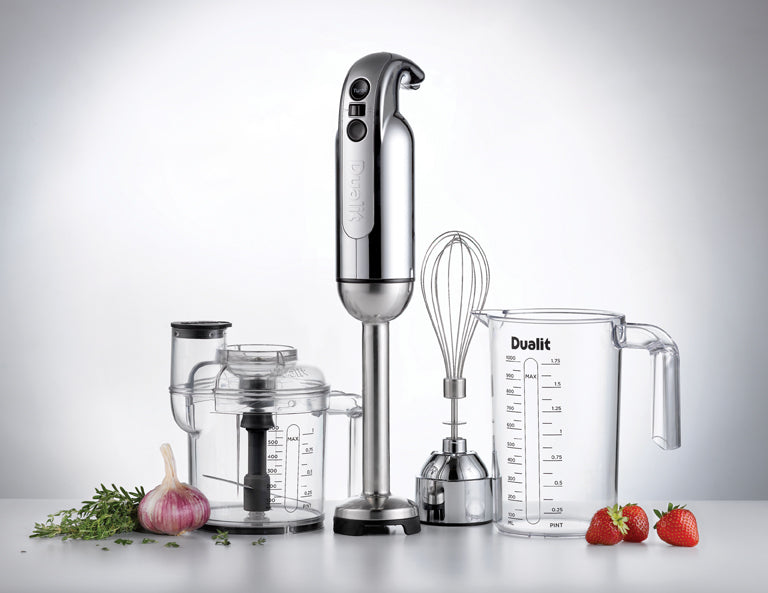Dualit Staafmixer Set - 700W - Chroom - Hakmolen & Maatbeker