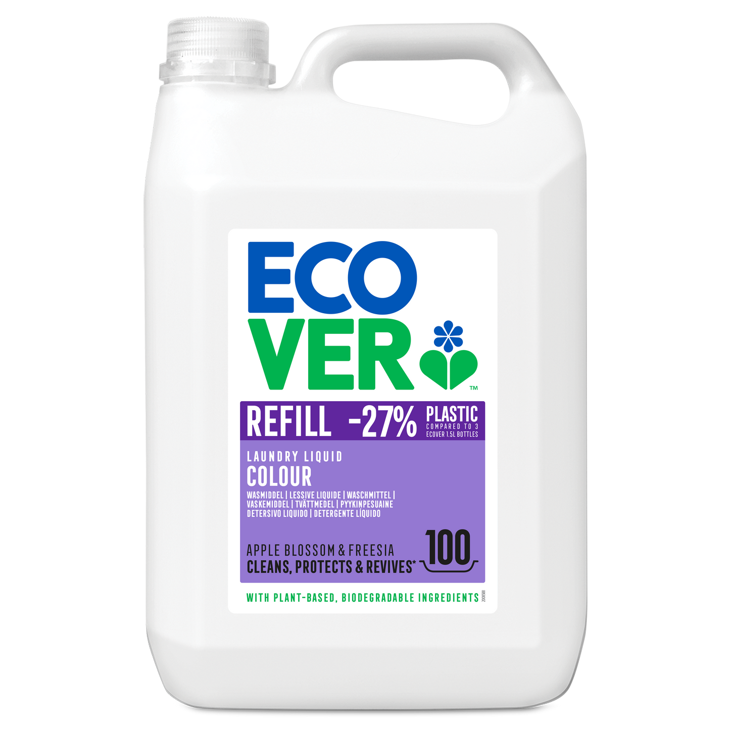 Ecover Vloeibaar Wasmiddel - Color Appelbloesem Freesia - 5L