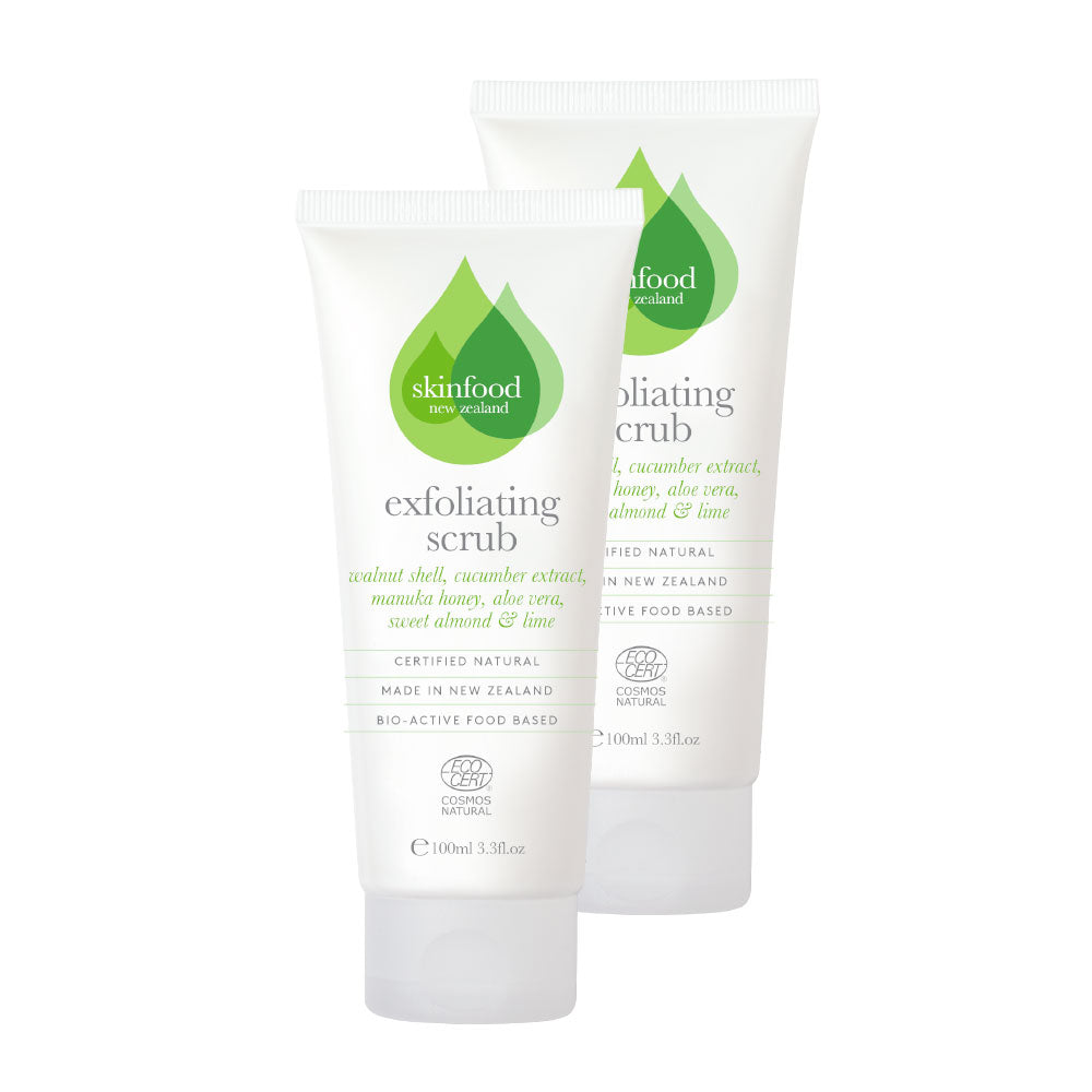 SKINFOOD NZ Skincare Exfoliating Scrub - Voor Normale tot Vettige Huid - 99% Natuurlijk & Dierproefvrij
