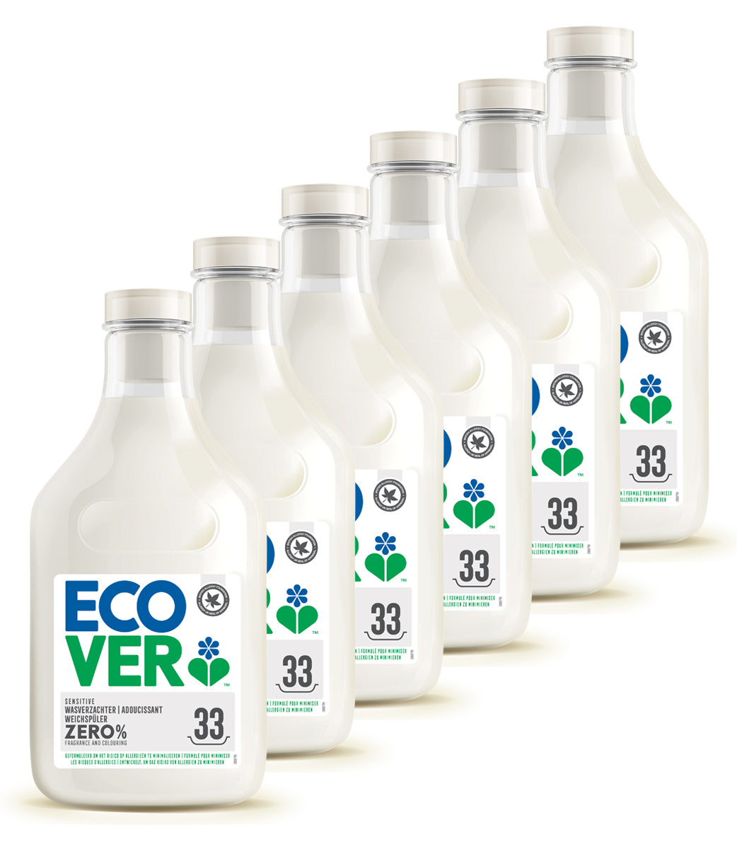 Ecover - ZERO Wasverzachter - 6 x 1 L - MULTIPACK