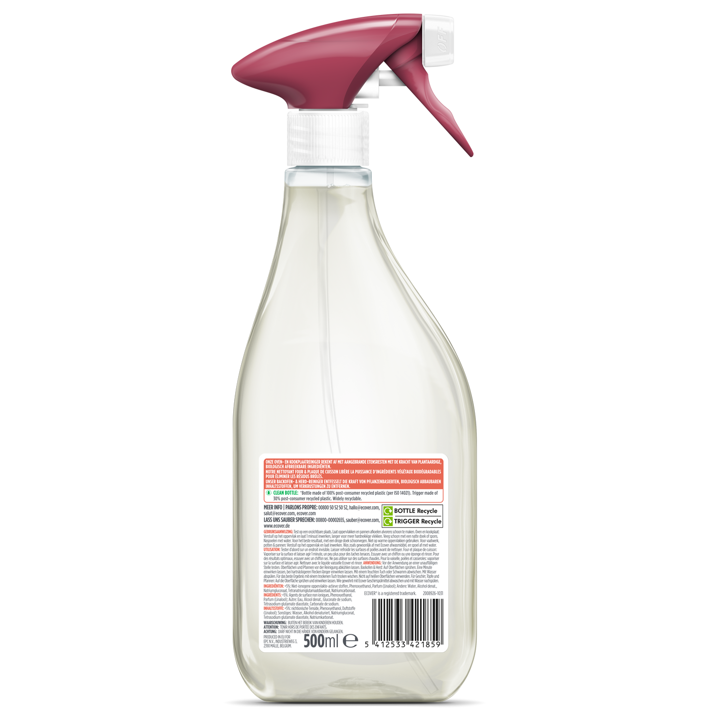 Ecover - Allesreiniger Power Spray - Voordeelverpakking 6 x 500 ml