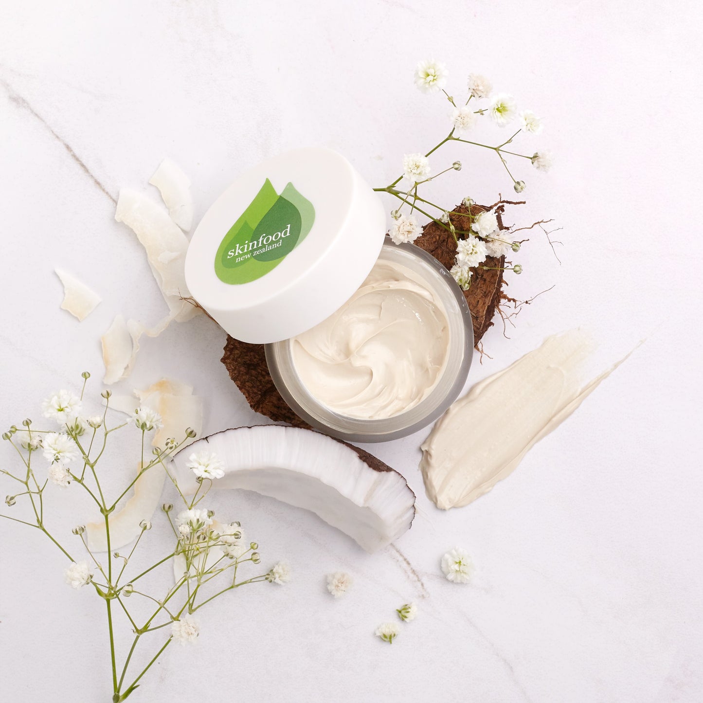 SKINFOOD NZ Skincare Quench Coconut Mask - Gezichtsmasker - Voor Droge tot Normale Huid - Vegan & Dierproefvrij