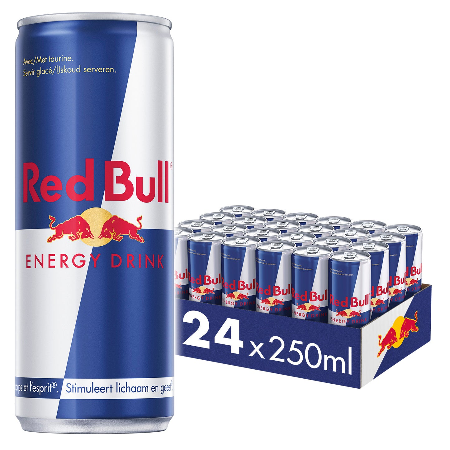 Red Bull - Energy Drink - Verfrissende Red Bull Energiedrank - Geniet van de Smaak van de Overwinning! - 24 x 25 cl