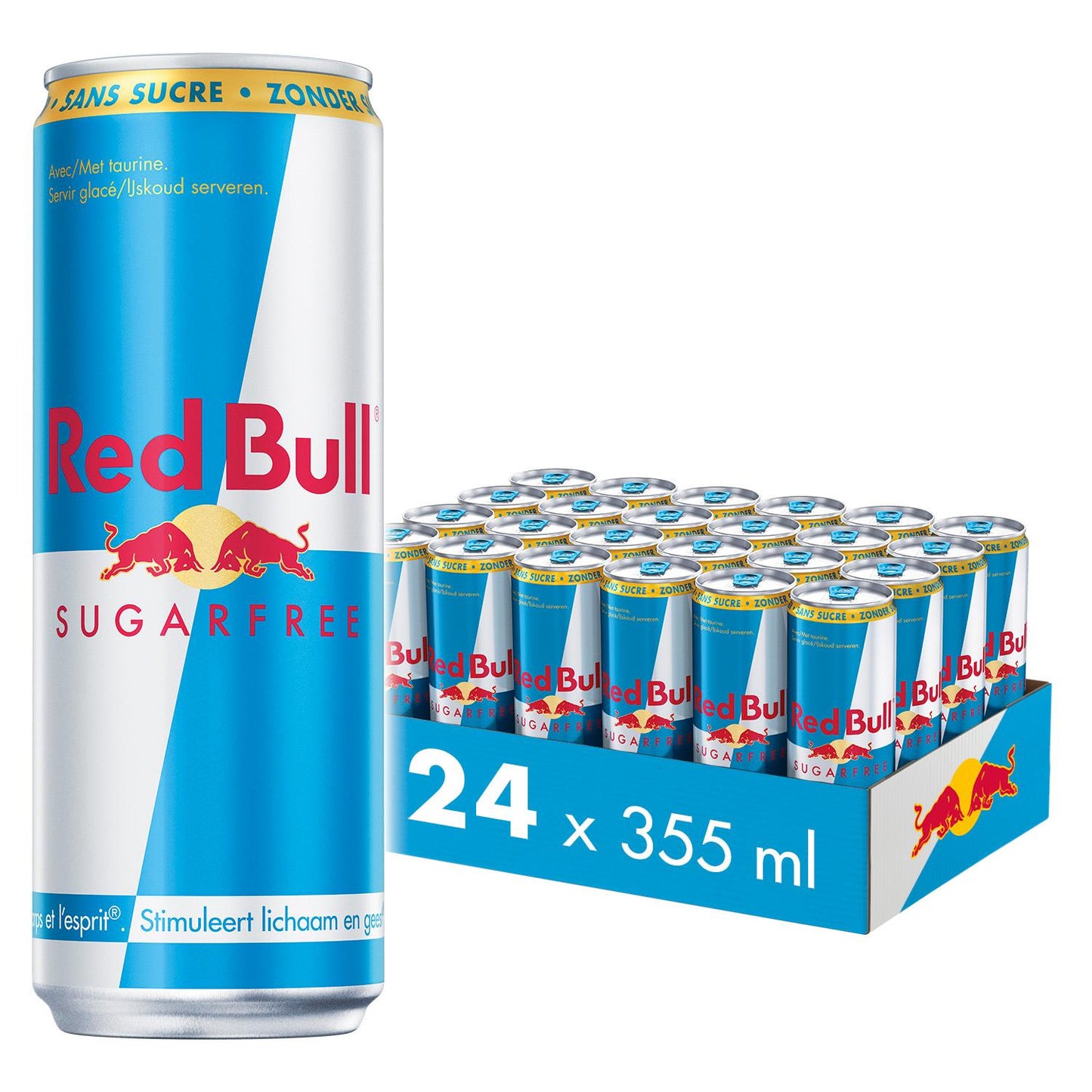 Red Bull - Sugarfree Energy Drink - Koolzuurhoudende Energiedrank - 24 x 35,5 cl - Voordeelverpakking