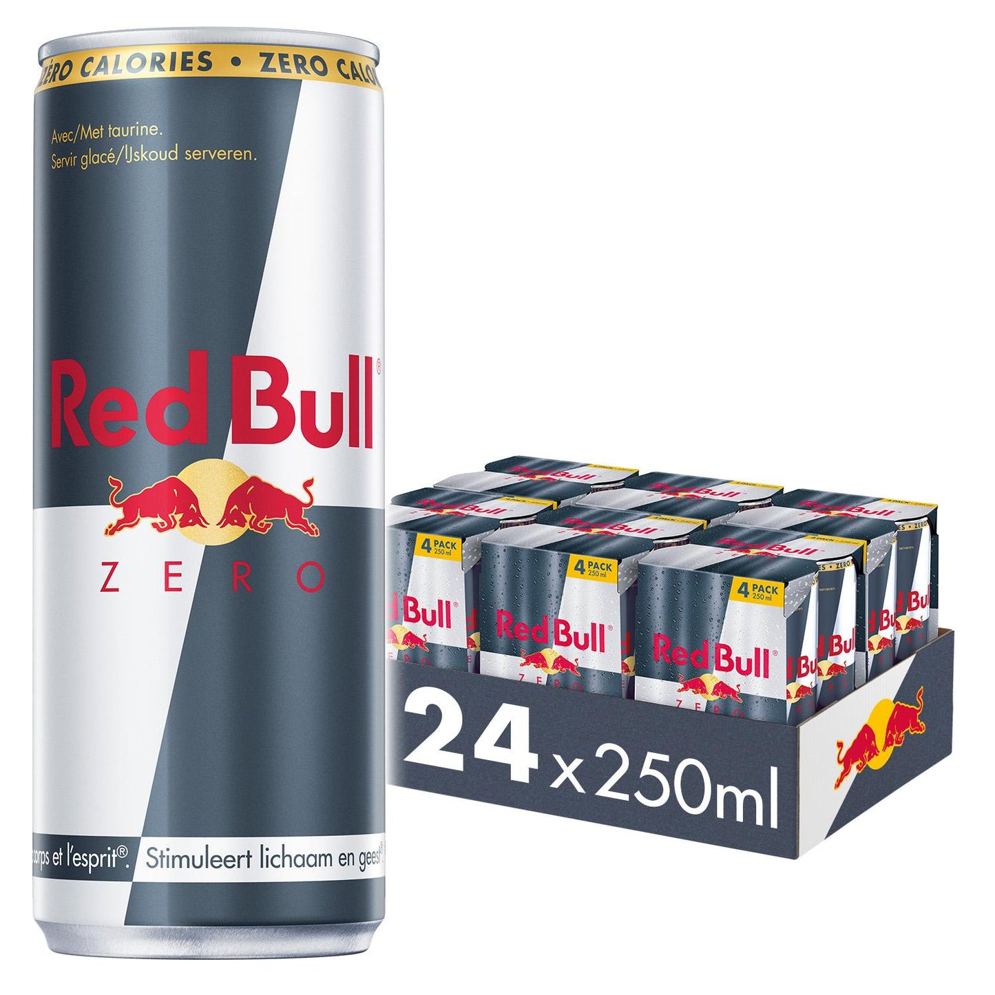 Red Bull Zero - Suikervrije Energiedrank - 24x25cl