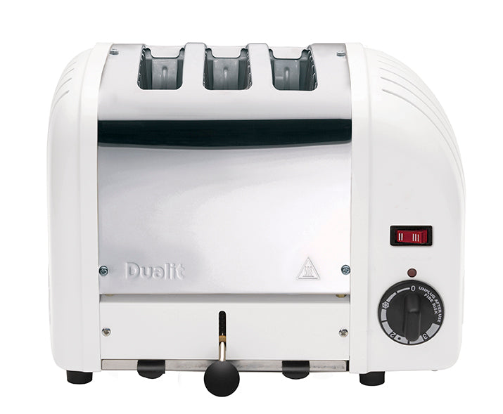 Dualit Vario NewGen Broodrooster Wit - 3 Extra brede Sleuven 28mm - Ontdooistand | ProHeat® Technologie