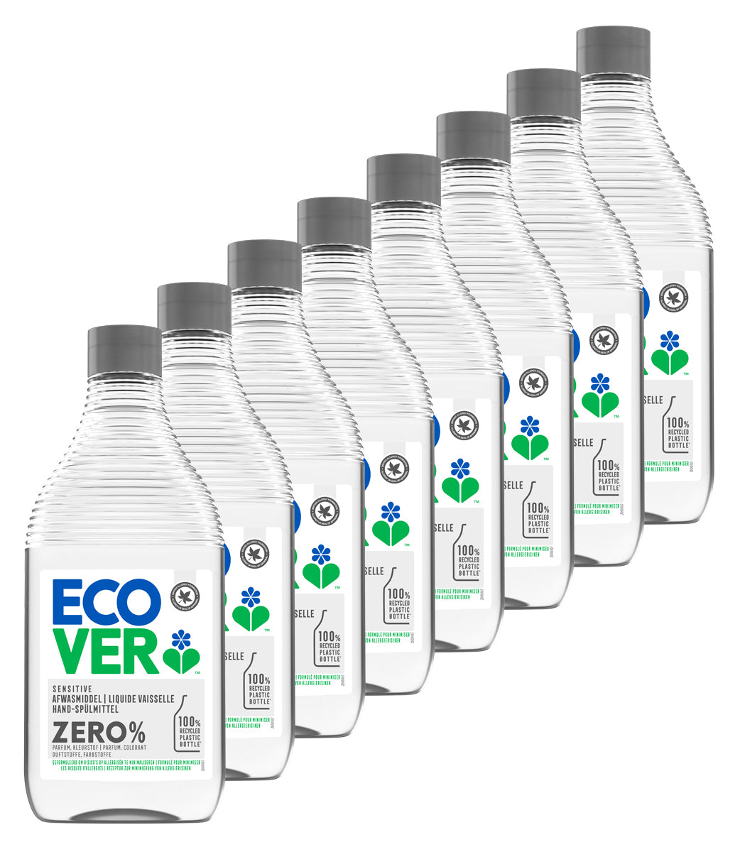 Ecover - Afwasmiddel - ZERO - Voordeelverpakking 8 x 450 ml