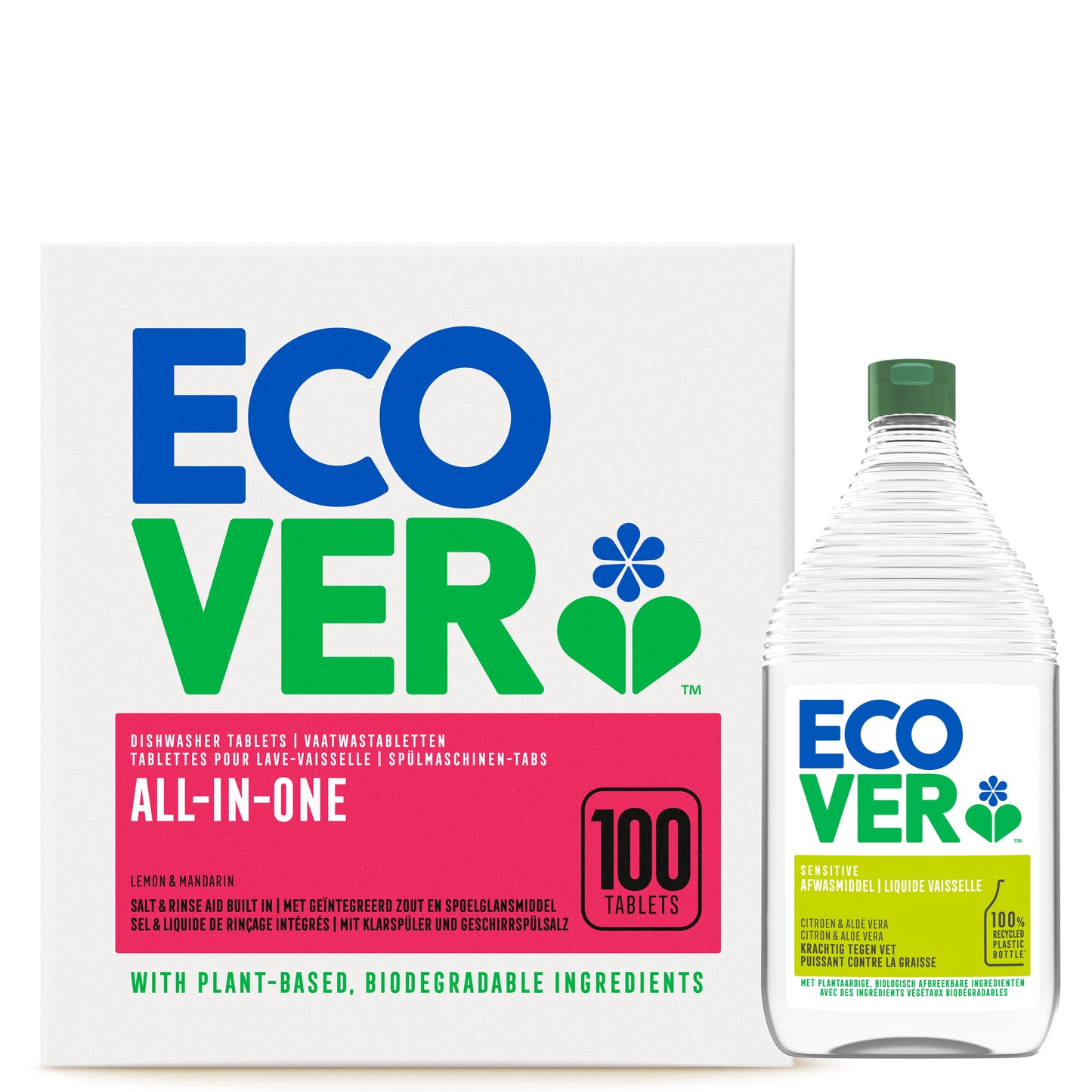 Ecover Vaatwastabletten ALL-IN-ONE 100 Stuks