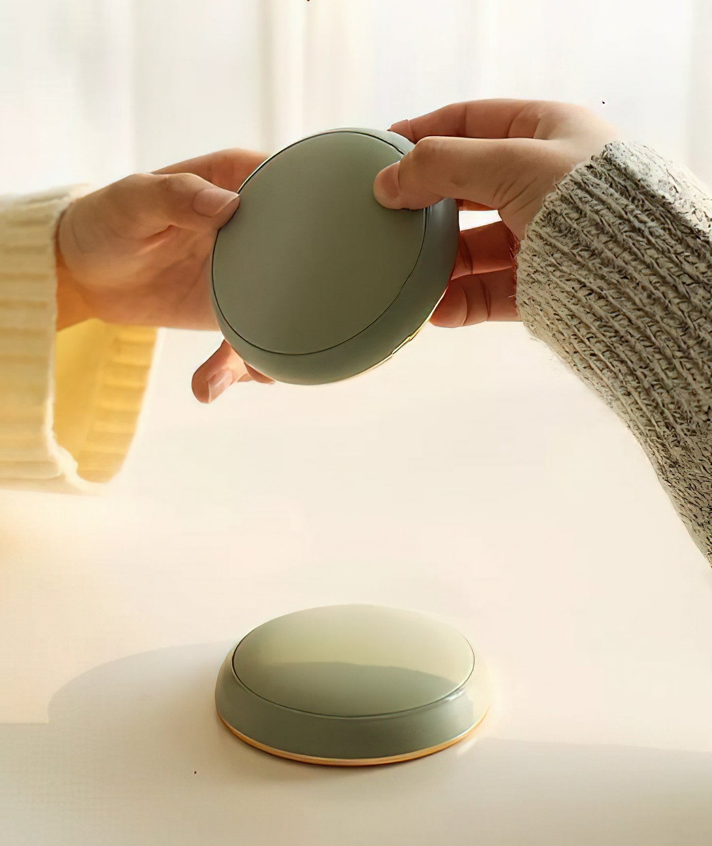 Elektrische Handwarmers Met Spiegel - Herbruikbaar - Met Power Bank 10000mAh - Tweedelig