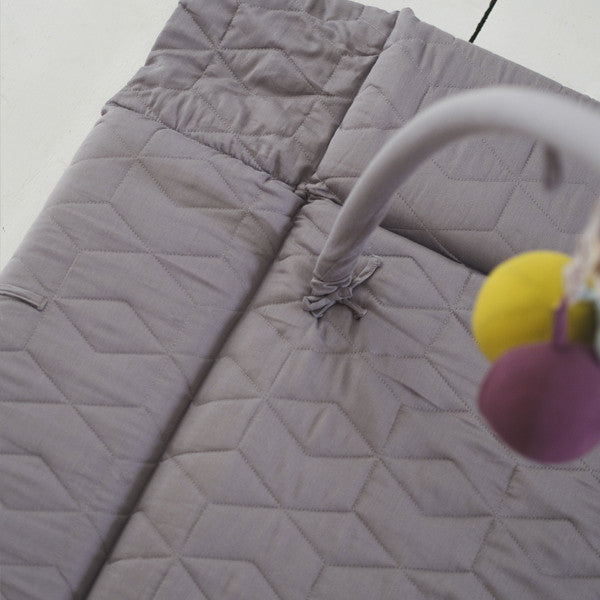 Filibabba - Babynestje - In Zachte Quiltstof - Dark Grey