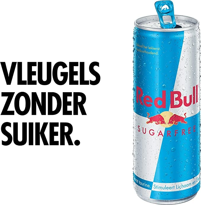 Red Bull - Sugarfree Energy Drink - Koolzuurhoudende Energiedrank - 24 x 35,5 cl - Voordeelverpakking