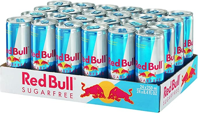 Red Bull - Sugarfree Energy Drink - Koolzuurhoudende Energiedrank - 24 x 25 cl - Voordeelverpakking