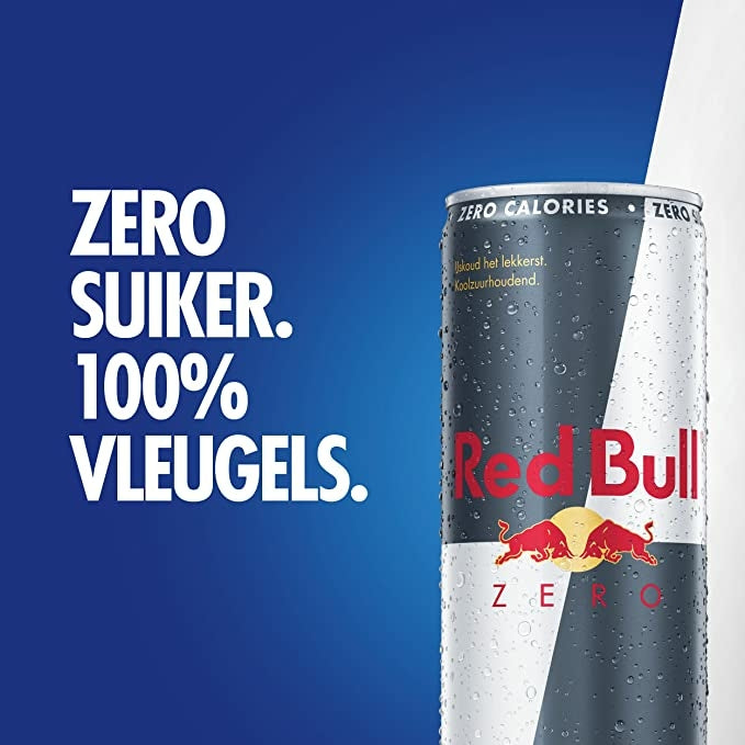 Red Bull Zero - Suikervrije Energiedrank - 24x25cl