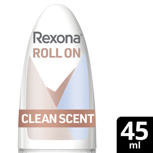 REXONA Deodorant Roller Vrouw - Clean Scent - 6 x 45 ml