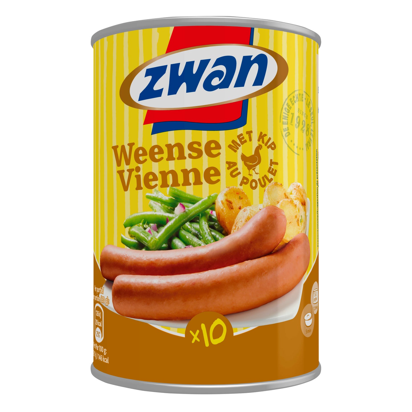 ZWAN Weense worstjes - Kip - 12 x 400 g