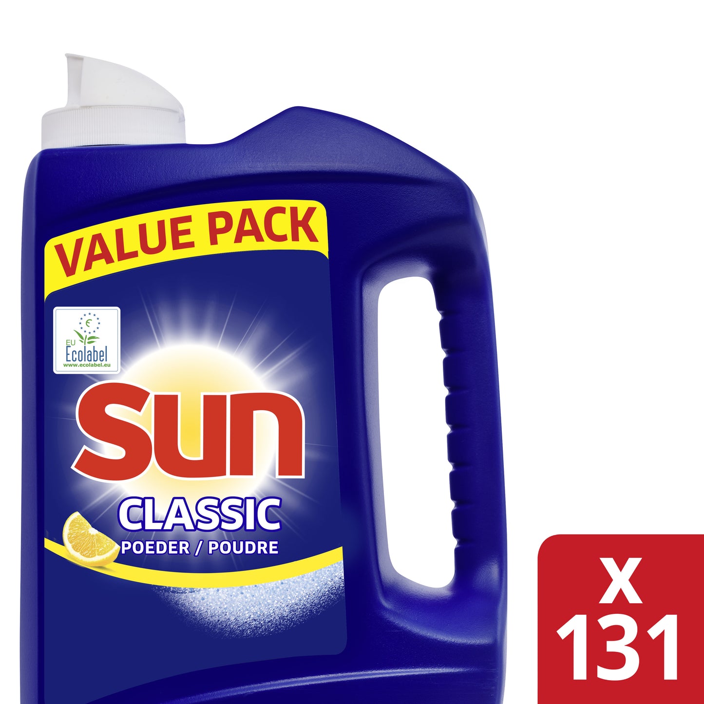 Sun Vaatwaspoeder Classic - Citroen - Krachtig tegen vet & vuil - 524 Vaatwasbeurten - Voordeelverpakking