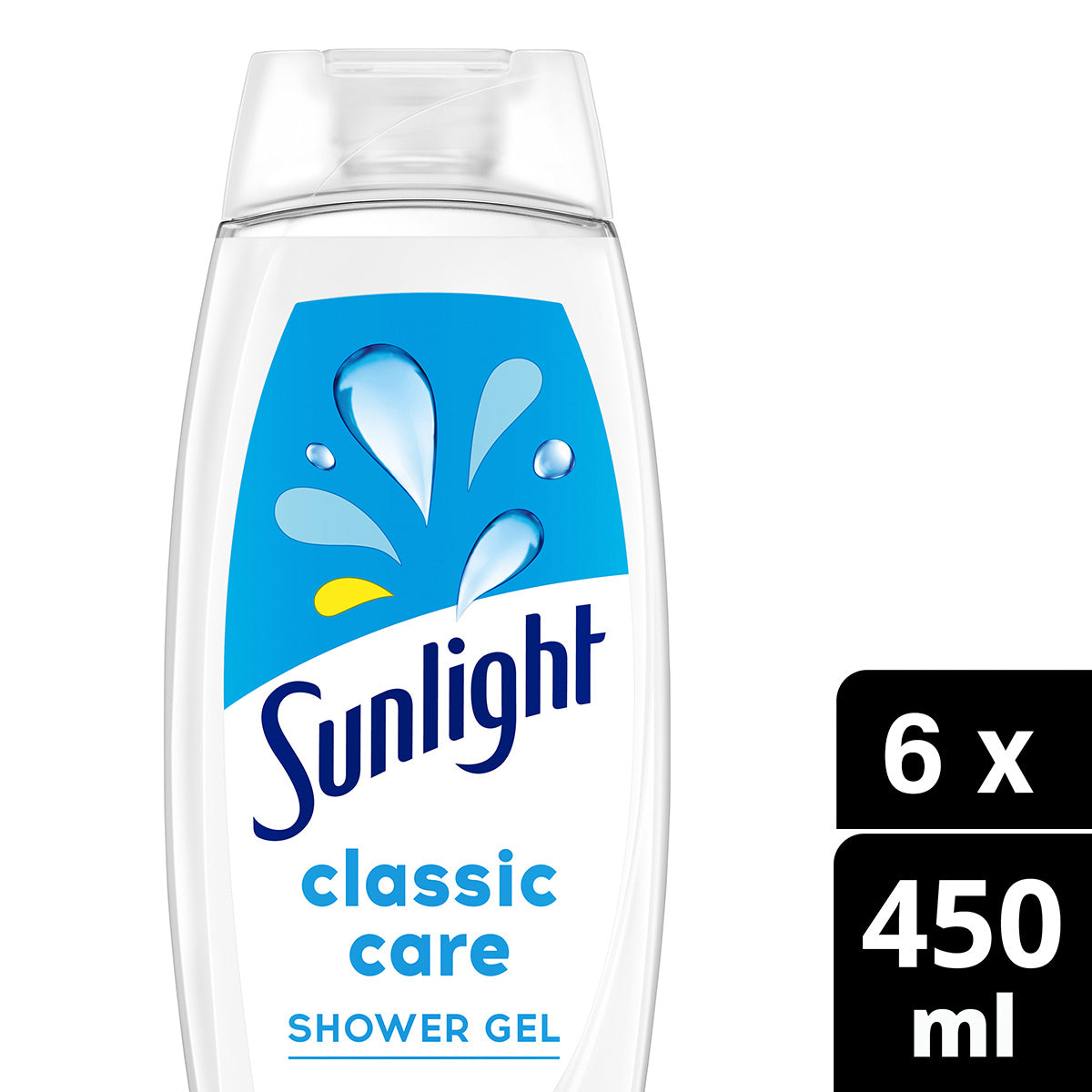Sunlight Zeep - Douchegel - Classic Care - pH-Huidneutraal - Voordeelverpakking 6 x 450 ml