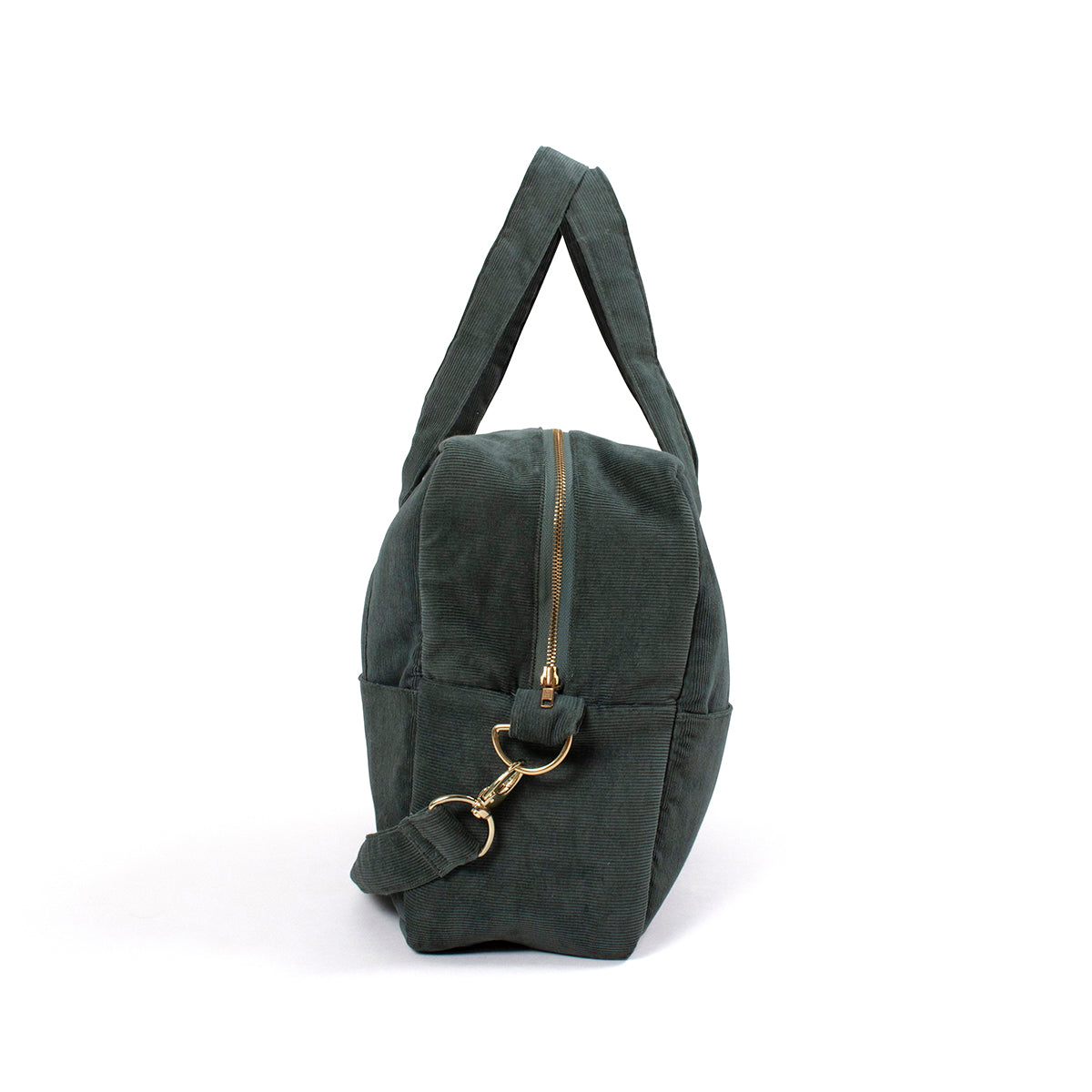 Filibabba Luiertas - Mom Bag - Ribfluweel - 30x45x16 cm - Pine Green