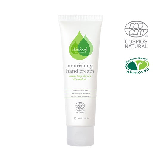 SKINFOOD NZ Skincare Nourishing Hand Cream - Handcrème - Voor Droge Huid - 99,9% Natuurlijk & Dierproefvrij