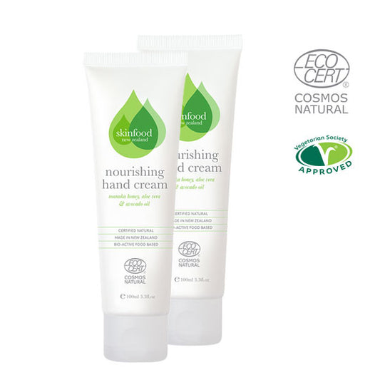 SKINFOOD NZ Skincare Nourishing Hand Cream - Handcrème - Voor Droge Huid - 99,9% Natuurlijk & Dierproefvrij
