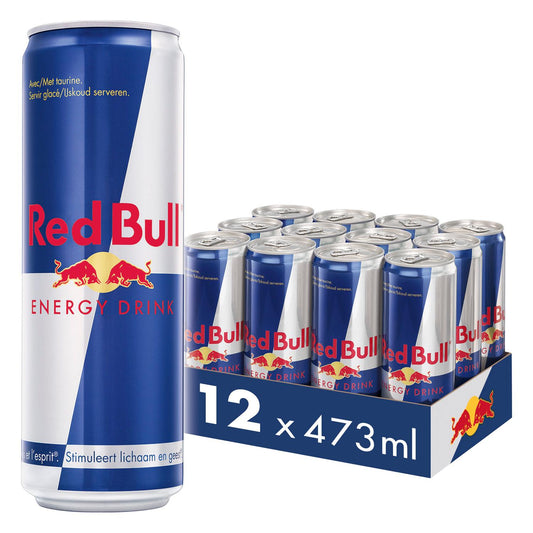 Red Bull - Energy Drink - Koolzuurhoudende Energiedrank - 12 x 47,3 cl - Voordeelverpakking