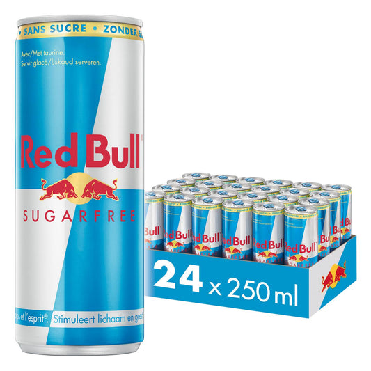 Red Bull - Sugarfree Energy Drink - Koolzuurhoudende Energiedrank - 24 x 25 cl - Voordeelverpakking