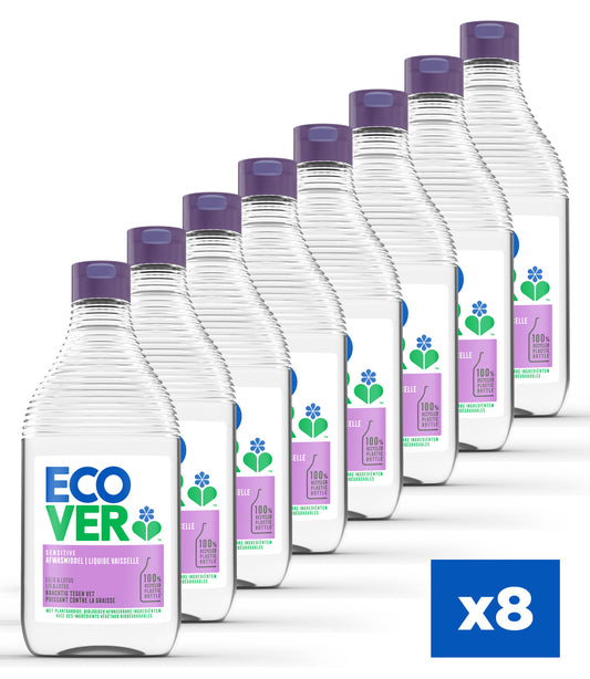 Ecover Afwasmiddel Voordeelverpakking 8 x 450 ml | Krachtig
