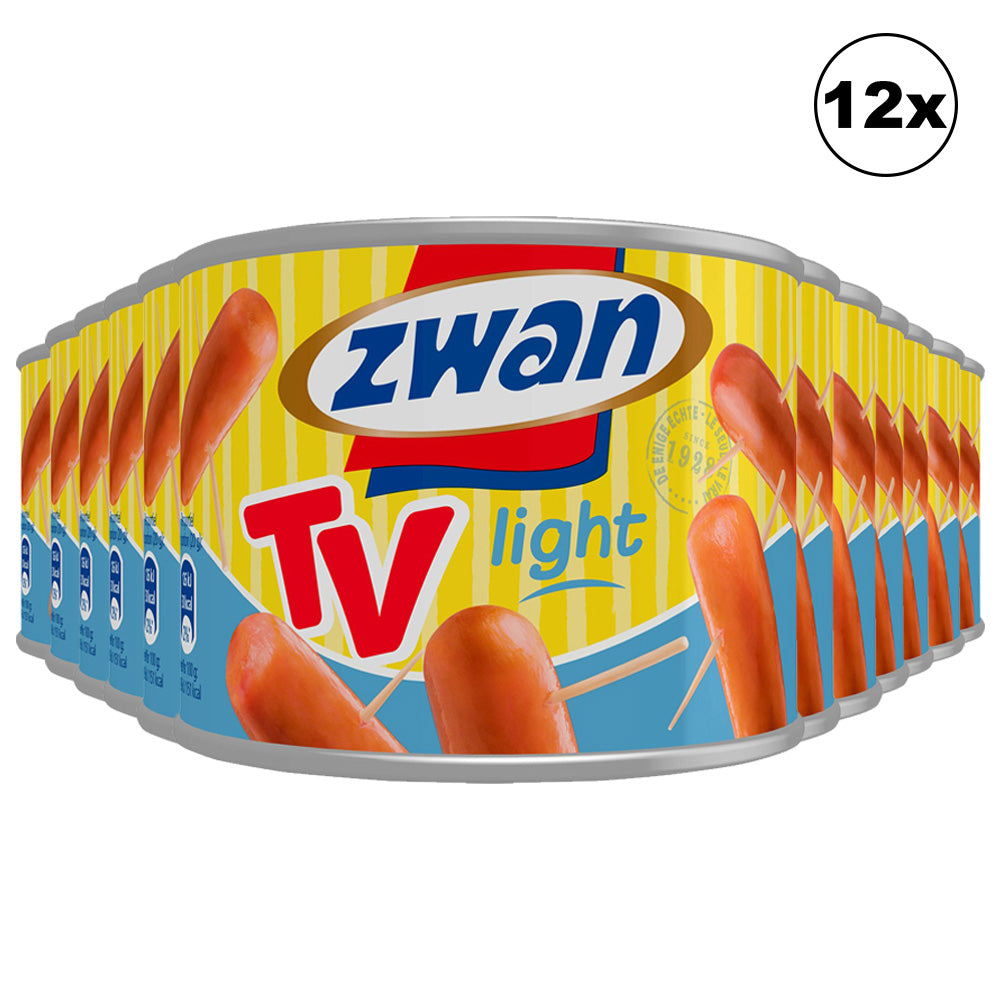 ZWAN Tv-worstjes Light - 12 x 205 g