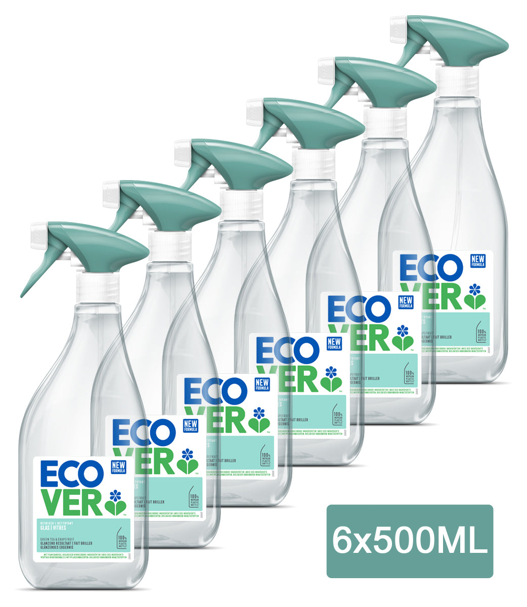 Ecover - Ruitenreiniger Spray - Voordeelverpakking 6 x 500 ml