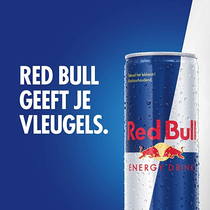 Red Bull - Energy Drink - Verfrissende Red Bull Energiedrank - Geniet van de Smaak van de Overwinning! - 24 x 25 cl