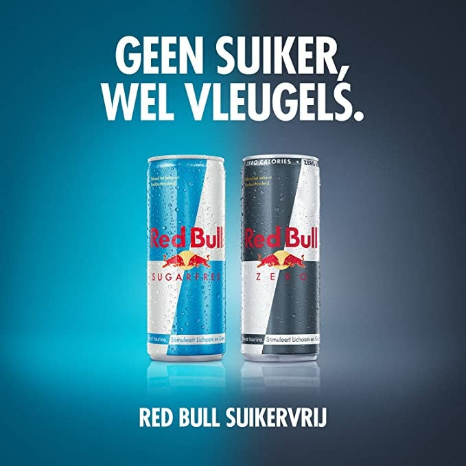 Red Bull Zero - Suikervrije Energiedrank - 24x25cl